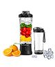 Truesnap BLITZ Portable Smoothie Maker | 600ml Travel Blender with 4000mAh USB-C Rechargeable Battery, 230W Motor, Pulse & Blend Modes, 6-Blade Stainless Steel, Leakproof & BPA-Free Design (Black)