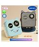 Puchku Cute Cat Lunch Box for Kids , Double Layer Box, Stainless Steel Inner With Steel Spoon , 3 Compartments ( Pack of 1, Random Design)