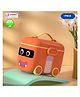 Puchku Multipurpose Milk Powder Storage & Dispenser Box Spill Proof - 180g ( Pack of 1, Orange)