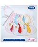 Puchku Baby Tie Print Waterproof Bib - ( 3 Piece, Random Color)