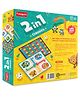 Funskool 2-in-1 Snakes & Ladders and Ludo Combo Classic Strategy Board Game - Green
