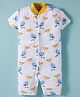 Kidi Wav Half Sleeves Pelican Printed Romper - Multi Colour