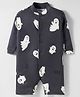 Kidi Wav Full Sleeves Poltergeist Printed Romper - Black
