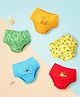 SuperBottoms Pure Cotton Knit Pack Of 5 Cute Animals Printed Basic Briefs - Multi Colour
