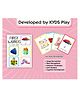 KYDS Play - First Words Flash Cards for Kids 36 Double sided Wipe & Clean activity cards