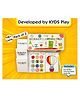 KYDS PLAY Beginner's Learning 3 Set of 36 Double Sided Flash Cards, Marker Pen, Stickers, Colouring Sheets
