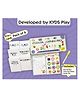 KYDS Play Essential Learning Pack 6 Set of 36 Double sided Flash cards Marker Pen Stickers Colouring Sheets