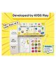 KYDS PLAY Advance Learning 3 Set of 36 Double sided Flash cards, Marker Pen, Stickers, Colouring Sheets