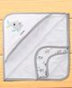 Doreme Interlock Knit Hooded Towel & Wrappers With Koala Print L 82 x B 81 cm - Light Grey