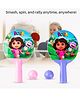 Dora the Explorer Cartoon Printed Table Tennis 2 Racquets & 2 Balls Set - Multicolor