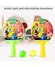 Spongebob Cartoon Printed Table Tennis 2 Racquets & 2 Balls Set - Multicolor