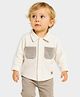 Mi Arcus Knit Full Sleeves Solid Shirt - Cream