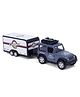 Olive Toys Die Cast Alloy Back Jeep Herdsman 2 Tow Car - Grey