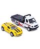 Olive Toys Die Cast Pull-Back Mercedes-Benz & Trailer (Color May Vary)