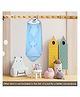 Baby Tales Terry Hooded Bath Towel with Embroidery L 76 x B 76 cm - Light Blue