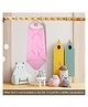 Baby Tales Terry Hooded Bath Towel with Embroidery L 76 x B 76 cm - Light Pink