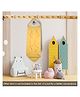 Baby Tales Terry Hooded Bath Towel with Embroidery L 76 x B 76 cm - Yellow