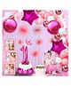 Shopperskart 1st birthday decortions kit Items for girl |First birthday decirtaions kit |one Balloon box |-Pink-Pack of-50