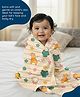 Rangoli 100% Cotton Knit Animal & Floral Designed  Towels - Beige