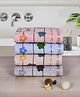 Rangoli 100% Cotton Knit Pack Of 4 Animal & Floral Designed Towels - Multi Colour