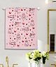 Rangoli 100% Cotton Knit Sloth Printed Baby Towel - Peach