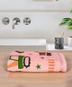 Rangoli Super Soft 100% Cotton Baby Towel Construction Theme Peach