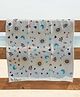 Rangoli 100% Cotton Knit Unicorn & Hearts Printed Towel - Grey