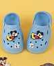 Yellow Bee Mickey Mouse Featuring Perforated Slingback Clogs With Rotating Charms - Blue