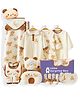 Little Surprise Box White Cream Bear Theme Unisex 21 Pcs Newborn Baby Girl/Boy Hamper 0 - 12Months- Beige