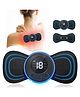 ADKD Portable Mini EMS Pulse Muscle Stimulator & TENS Neck & Back Massager with USB Charging- Random color