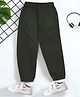 Trampoline Cotton Woven Solid Trousers - Dark Green