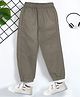 Trampoline Cotton Woven Solid Trousers - Olive Green
