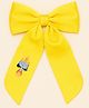 CHOKO Cute Krishna Printed Bow Applique Detailed Hair Clip - Yellow