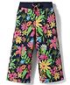 UCB 100% Cotton Knit Full Length Flared Track Pant with Floral Print - Navy Blue