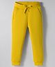 UCB Cotton Knit Full Length Fleece Solid Colour Lounge Pant - Yellow