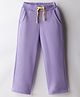 UCB Knit Full Length Solid Track Pant - Purple