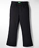 UCB Cotton Woven Full Length Solid Color Boot Cut Jeans - Black