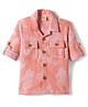 Rikidoos Full Sleeves Tie Dye Shirt - Peach