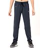 Technosport Knit Solid Breathable & Moisture Wicking Sports Track Pants - Carbon Grey