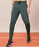 Technosport Knit Solid Breathable & Moisture Wicking Sports Track Pants - Moss Green
