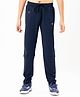Technosport Knit Solid Breathable & Moisture Wicking Sports Track Pants - Navy Blue