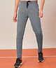 Technosport Knit Solid Breathable & Moisture Wicking Sports Track Pants - Turbulence
