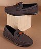 Jazzy Juniors Metal Applique Loafers - Brown