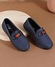 Jazzy Juniors Metal Applique Loafers - Navy