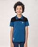Technosport Knit Half Sleeves Colour Blocked Breathable & Quick Dry Sports Polo Tee - Blue
