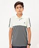 Technosport Knit Half Sleeves Colour Blocked Breathable & Quick Dry Sports Polo Tee - Off White
