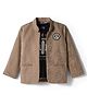 Dapper Dudes Full Sleeves Numericals Printed Blazer With Tee Set - Olive Green