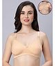 Mamma's Maternity Bamboo Knit Solid Non Padded Maternity Bra With Front Open Nursing Access - Cream