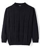 Noddy Full Sleeves Pleated Light Winter Sweatshirt - Black