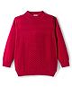 Noddy Full Sleeves Basket Weave Designed Light Winter Sweatshirt - Maroon